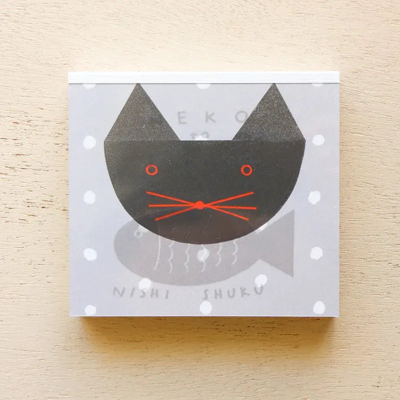 Nishi Shuku Memo Block - NEKO to SAKANA