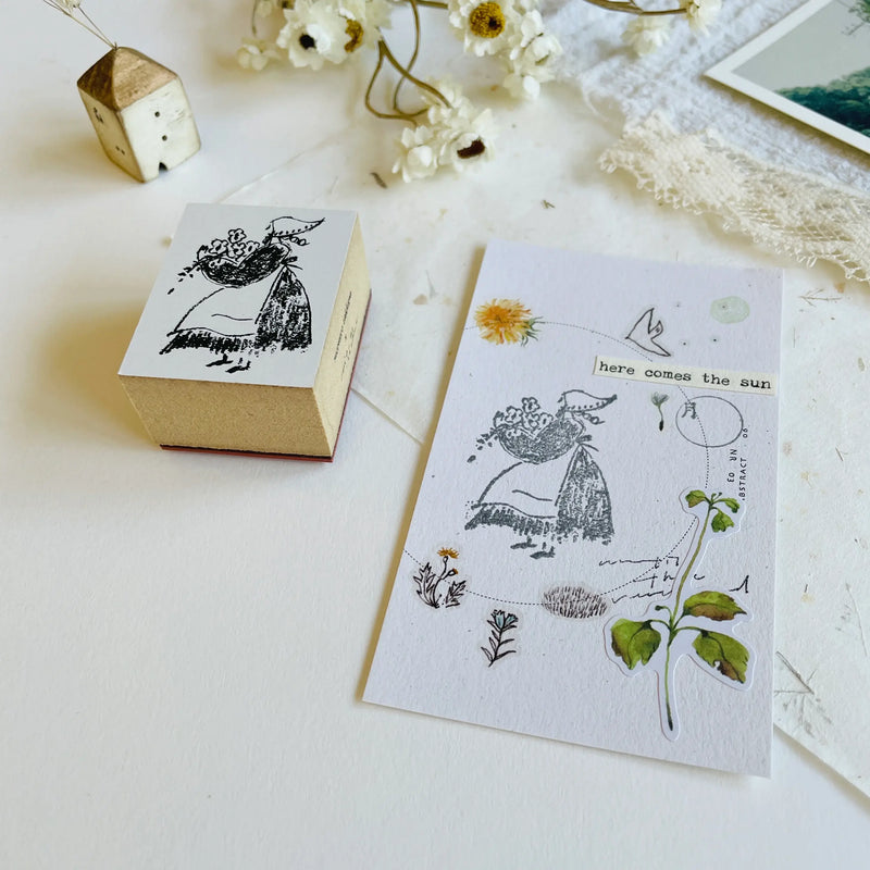 Mitobe Naoko Rubber Stamp - Bouquet