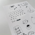 som x noet.co Sticker Sheet: doodles of my day