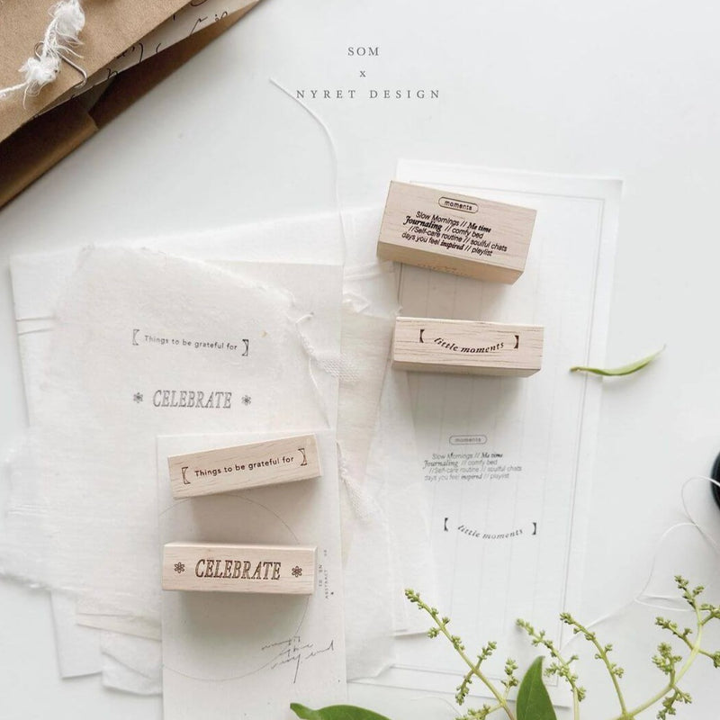 som x nyret design Rubber Stamp: Guides for Celebrating Everyday Moments