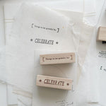 som x nyret design Rubber Stamp: Guides for Celebrating Everyday Moments