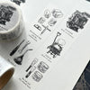 Oeda Letterpress 10th Anniversary Washi Tape【LETTERPRESS】