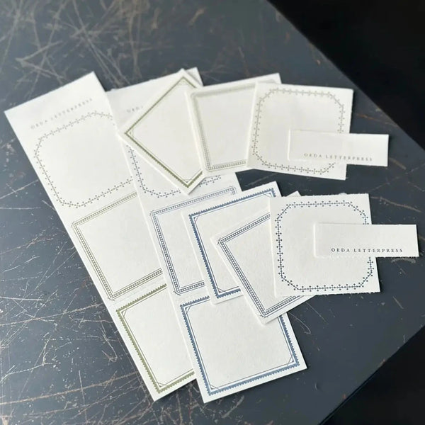 Oeda Letterpress 3 Pattern Label Book【Matsuba & Usuhanada】 – Sumthings ...