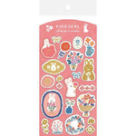 Furukawashiko Kira Seal Sticker - Flower and Rabbit