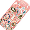 Furukawashiko Kira Seal Sticker - Flower and Rabbit