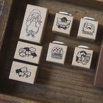 Yamadoro Rubber Stamp - Components of The Clock: Girl