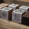 Yamadoro Double-Sided Rubber Stamp - Components of The Clock