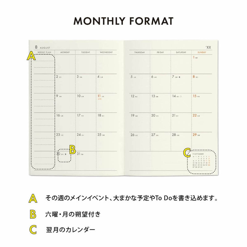 Hightide Poche: Les Agenda de L'Année 2025 (Weekly Block Diary)
