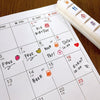 Pochitto6 Push-Button Stamp - Schedule Book / Planner