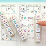 Pochitto6 Push-Button Stamp - Schedule Book / Planner