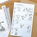 Pochitto6 Push-Button Stamp - Schedule in English