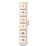 Pochitto6 Push-Button Stamp - Weather