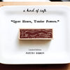 a kind of cafe Limited Edition Rubber Stamp | Poetry Ribbon