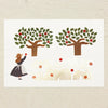 Necktie Postcard - Apple Field