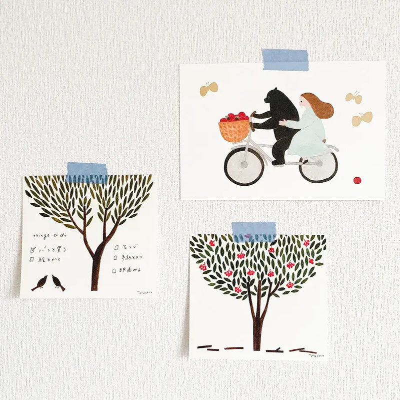 Necktie Postcard - Bicycle