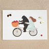 Necktie Postcard - Bicycle