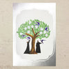 Nishi Shuku Postcard - Silver Tree