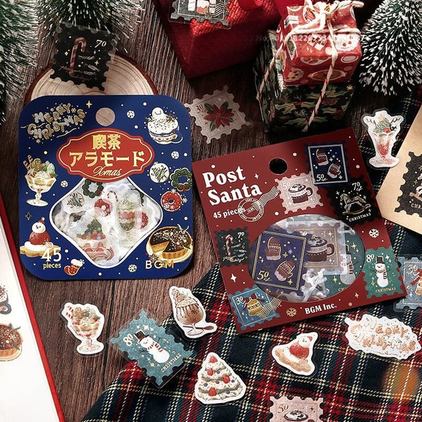Postage Stamp Sticker Flakes - Post Santa – Sumthings of Mine