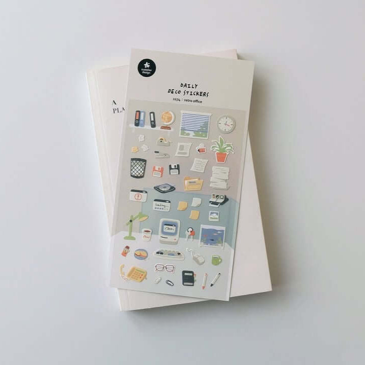 Suatelier Sticker - retro office