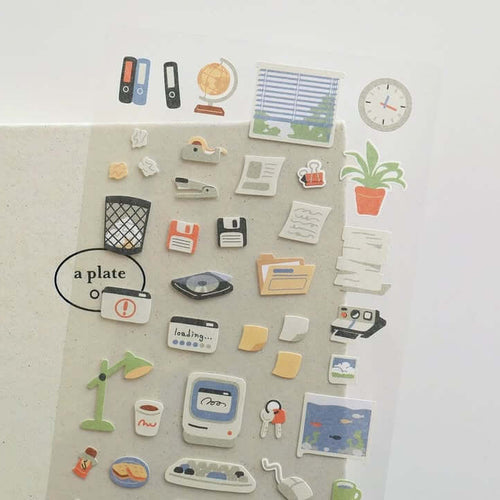 Suatelier Sticker - retro office