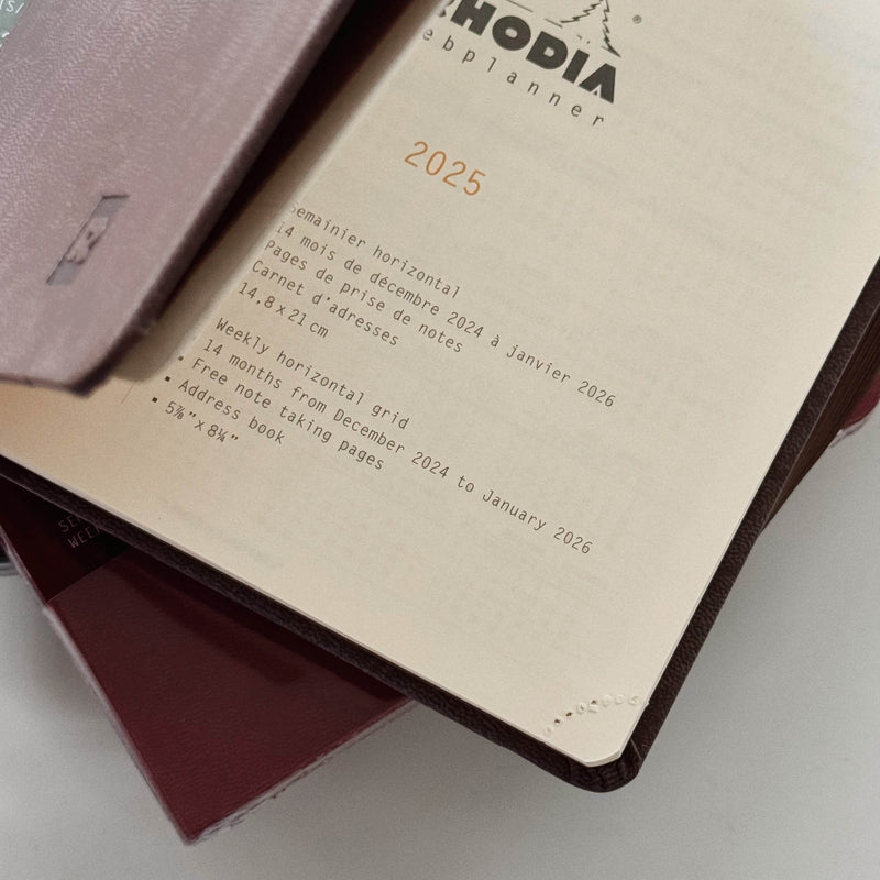 Rhodia Webplanner 2025 - Horizontal Grid