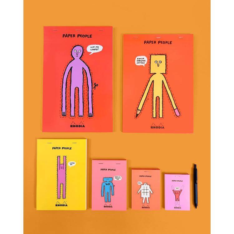 Rhodia x Jean Jullien 90th Anniversary Limited Edition Stapled Notepad // No.12