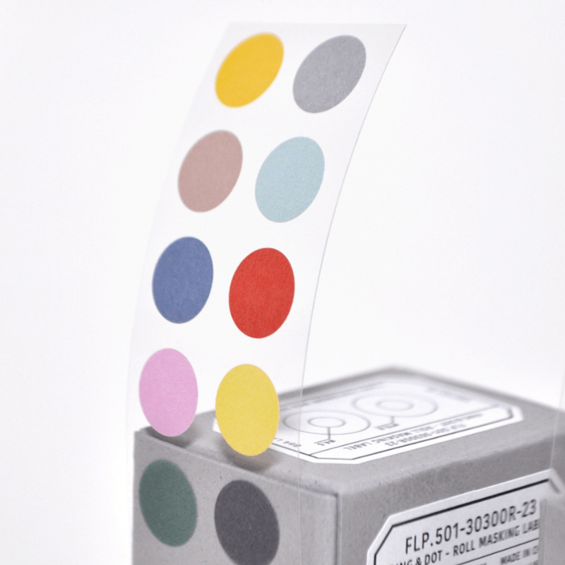 flagg Roll Masking Label - Ring & Dot