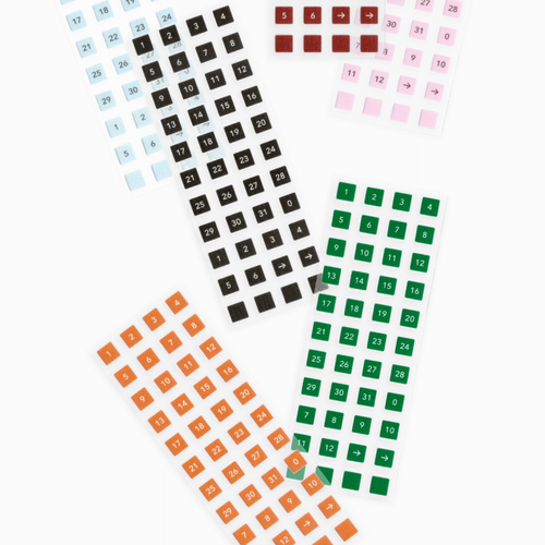 flagg Roll Masking Label - Square Number