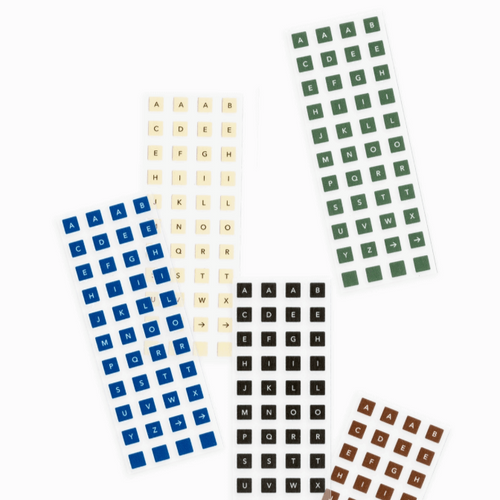 flagg Roll Masking Label - Square Alphabet