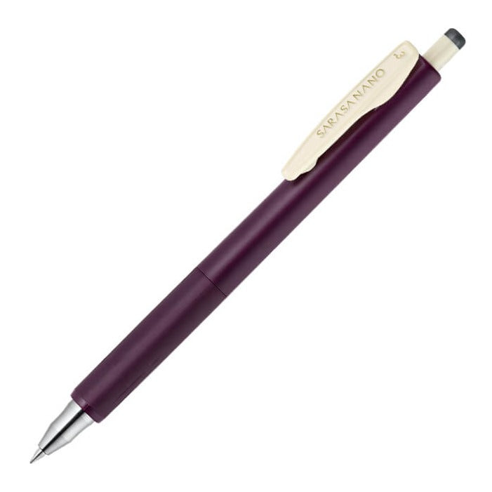 Sarasa Nano Push Clip Gel Pen (0.3mm) - Vintage Series