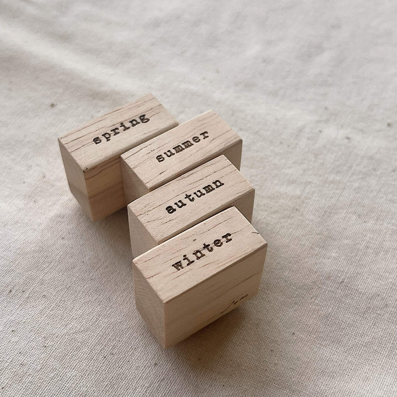 SOMe Phrase Rubber Stamp - senses and the seasons