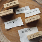 SOMe Phrase Rubber Stamp: here and there (I)
