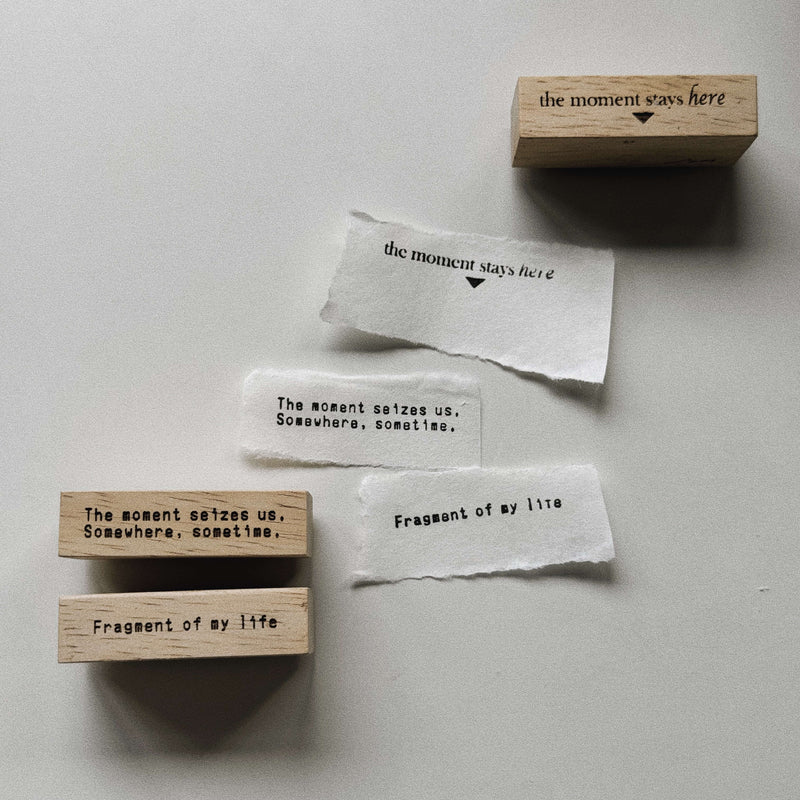 SOMe Phrase Rubber Stamp: here and there (I)