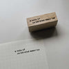 SOMe Phrase Rubber Stamp: here and there (I)