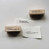 SOMe Phrase Rubber Stamp: here and there (I)