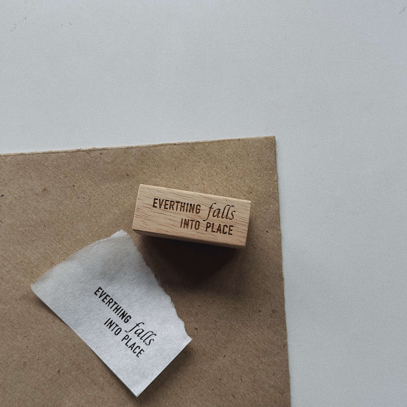 SOMe Phrase Rubber Stamp: here and there (I)