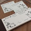 som × a kind of café Perforated Memo Pad: Gentle Rabbit Duo