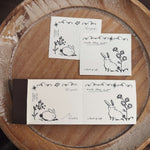 som × a kind of café Perforated Memo Pad: Gentle Rabbit Duo