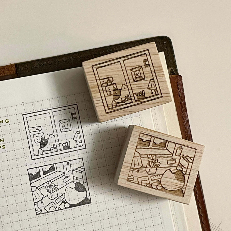 som x hatsu midori Rubber Stamp: My Everyday Corner