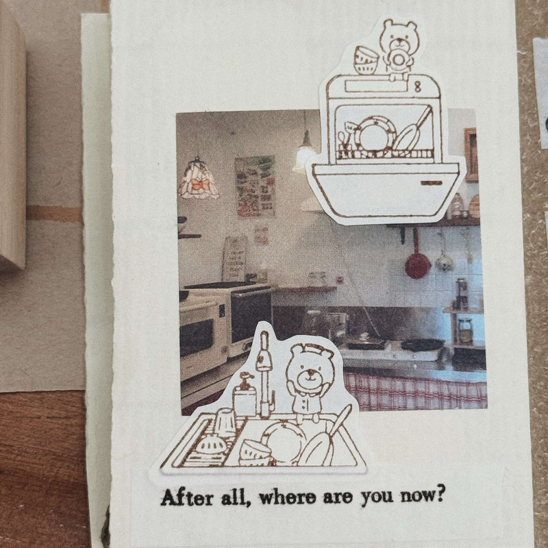 som x maru paper Rubber Stamp: The Wash Up