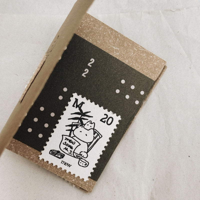 som x mewmewbeam Letterpress Decorative Postage Stamp Sheet