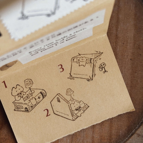som x mewmewbeam Rubber Stamp: at my desk