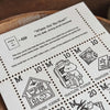 som x mewmewbeam Letterpress Decorative Postage Stamp Sheet