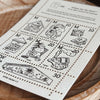 som x mewmewbeam Letterpress Decorative Postage Stamp Sheet