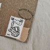 som x mewmewbeam Letterpress Decorative Postage Stamp Sheet