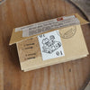 som x mewmewbeam Rubber Stamp: at my desk