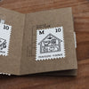 som x mewmewbeam Letterpress Decorative Postage Stamp Sheet