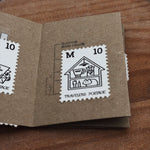 som x mewmewbeam Letterpress Decorative Postage Stamp Sheet