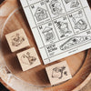 som x mewmewbeam Rubber Stamp: at my desk
