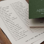 som x Morning Face Studio Memo Pad: Daily Check-In